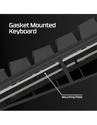 Teclado mecánico HyperX Alloy Rise 75 Wireless - 80h batería