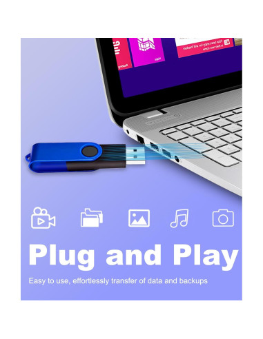 Pendrive USB 2.0 Nicepicten 8GB Paquete de 20 Colorido