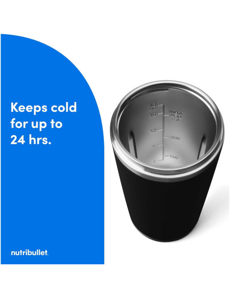 Licuadora Portátil NutriBullet Flip 20 oz Sin Cable Negra