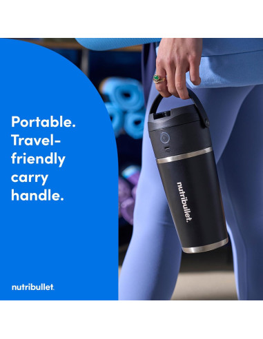 Licuadora Portátil NutriBullet Flip 20 oz Sin Cable Negra