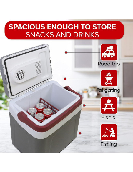 Enfriador Eléctrico Koolatron 24L 12V para Coche y Camping