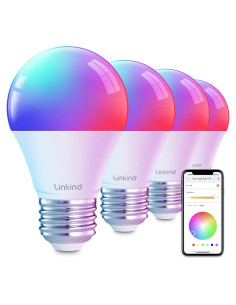 Bombillas Inteligentes Linkind A19 E26 WiFi Bluetooth 60W 800LM