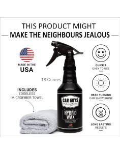 Cera en Aerosol Híbrida CAR GUYS 18 Oz - Brillo y Protección UV 2