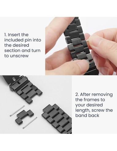 Correa de Acero Inoxidable kwmobile para Xiaomi Redmi Watch 4