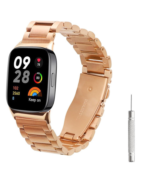 Correa de Acero Inoxidable kwmobile para Xiaomi Redmi Watch 4