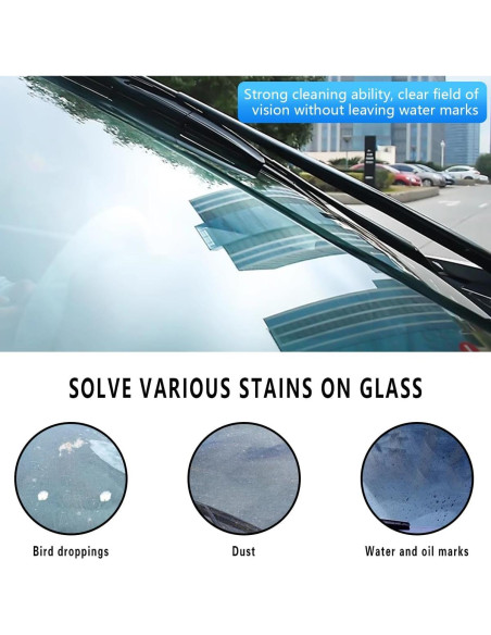 50 Tabletas Limpiaparabrisas KHGUZ, Efecto Concentrado, Universal