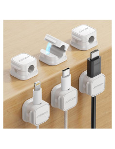 Paquete de 6 Clips Magnéticos JOYROOM para Gestión de Cables