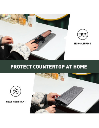 Almohadilla de Silicona ZAXOP Resistente al Calor Gris