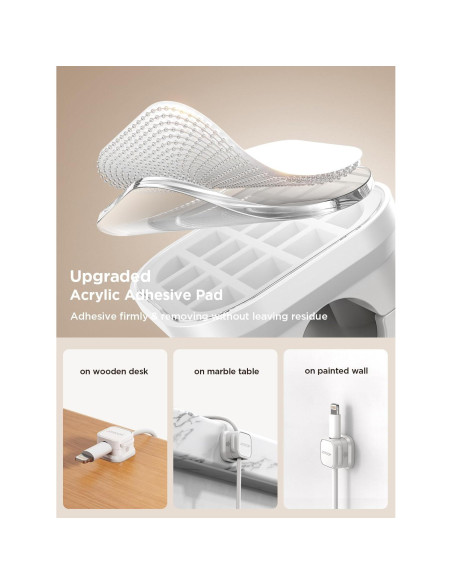 Paquete de 6 Clips Magnéticos JOYROOM para Gestión de Cables Paquete de 6 Clips Magnéticos JOYROOM para Gestión de Cables