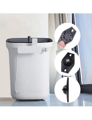 Ruedas Mini Autoadhesivas ATROPOS 20 Pcs 360 Rotación