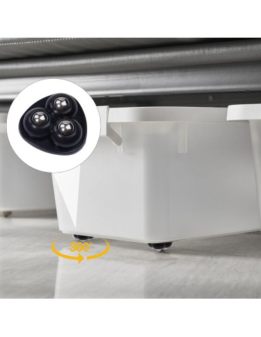 Ruedas Mini Autoadhesivas ATROPOS 20 Pcs 360 Rotación