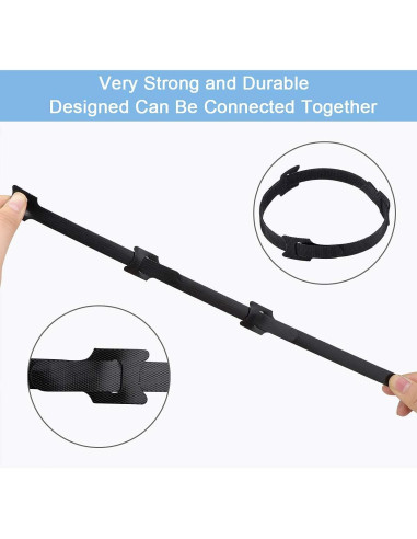 60 Bridas Reutilizables Nettbe 15,24 cm Organizador de Cables