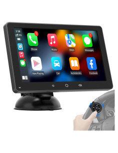 Estéreo de Coche Portátil AKAMATE 7" QLED Bluetooth 5.0