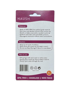 Aspirador Nasal para Bebé NAUSH - Jeringa 10ml Silicona BPA Free 2
