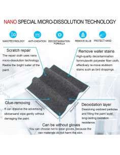 Paño Nano Mágico para Reparación de Rayones de Autos - 2 Pcs 2