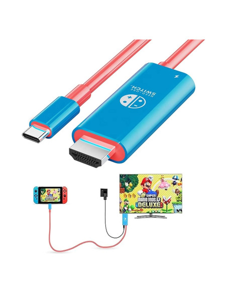 Estación Acoplamiento Portátil Nintendo Switch a HDMI 4K