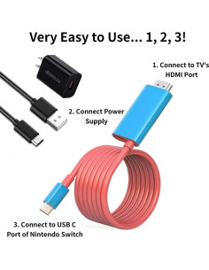 Estación Acoplamiento Portátil Nintendo Switch a HDMI 4K 2