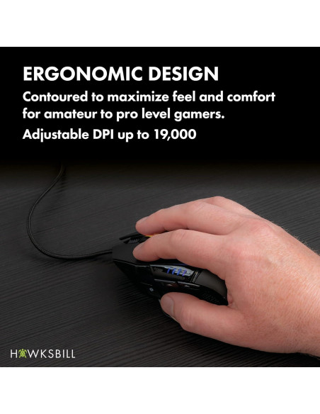 Ratón Gaming con Cable Super Slider V1 RGB DPI 19000