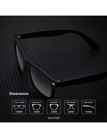Gafas de sol KALIYADI polarizadas unisex marco ligero