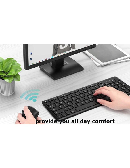 Ratón Inalámbrico Ergonómico Vertical SXBan para Mano Izquierda 1600 DPI