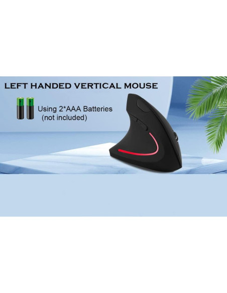 Ratón Inalámbrico Ergonómico Vertical SXBan para Mano Izquierda 1600 DPI
