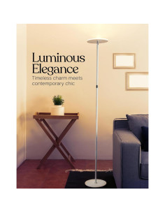 Lámpara de Pie Brightech Sky LED Regulable Blanca 3000K 2