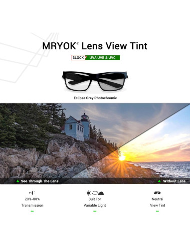 Lentes de Reemplazo Mryok para Ray-Ban Meta Wayfarer 53mm