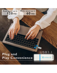 LinkMore 64GB NR34 USB 3.2 Alta Velocidad 120MB/s 2