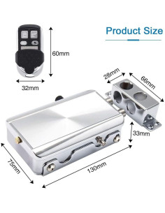 Cerradura Electrónica HONUTIGE Antirrobo Control Remoto 2