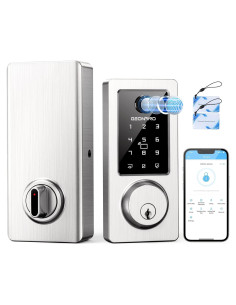 Cerradura Inteligente GEONFINO G5 Pro Plata 6 en 1 Huella