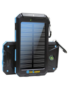 Banco de Energía Solar 36800mAh Coolstar IP67 con Linterna