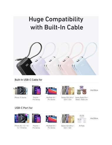 Cargador Portátil Anker 3-en-1 10,000mAh USB-C Plegable