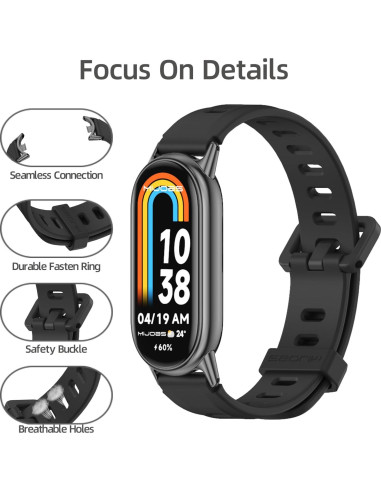 Correa MIJOBS para Mi Band 8/9 Silicona Impermeable