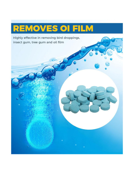 30 Tabletas de Lavado de Parabrisas UBOG, Ecológicas y Compactas