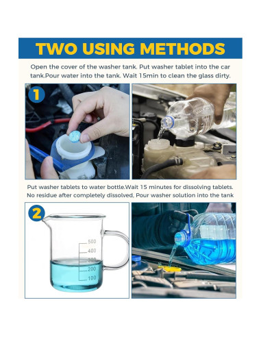 30 Tabletas de Lavado de Parabrisas UBOG, Ecológicas y Compactas