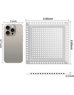Receptor de Cabello Aojuxix 17.37 cm Acero Inoxidable Gris 2