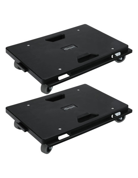 Carro de Muebles Insdawn Paquete de 2 500 kg 4 Ruedas Negro