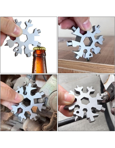 Multiherramienta 18 en 1 Cutiful Copo de Nieve Plegable