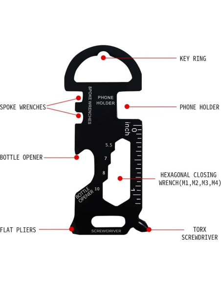 Multiherramienta 18 en 1 Cutiful Copo de Nieve Plegable