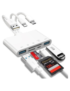 Lector de Tarjetas de Memoria JOOPSHEE 5-en-1 USB-C y SD