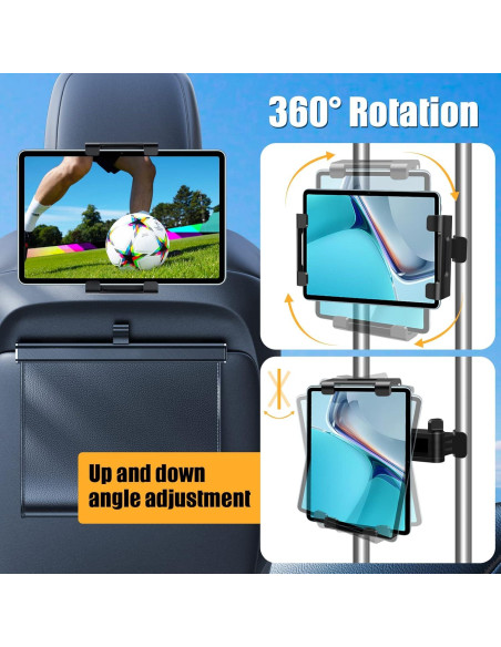 Soporte para Tablet de Coche Najiaxiaowu Ajustable 5.5-18.4"