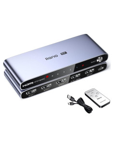 Interruptor HDMI 2.1 llano 4K 120Hz 8K 60Hz Control Remoto