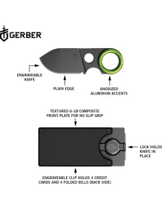 Clip de Dinero Gerber GDC con Cuchillo de Acero Inoxidable 2