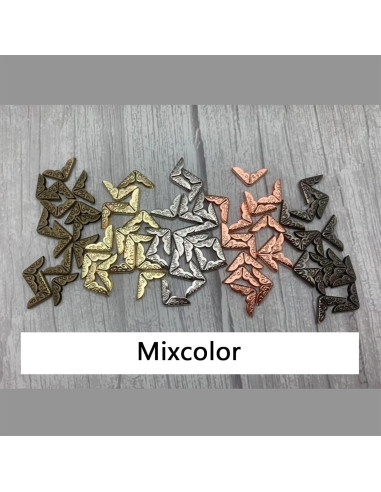 200 Protectores de Esquinas de Libro Metal Vintage LINYUEARUI