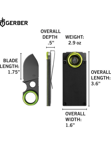 Clip de Dinero Gerber GDC con Cuchillo de Acero Inoxidable