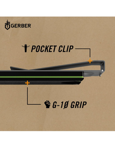 Clip de Dinero Gerber GDC con Cuchillo de Acero Inoxidable