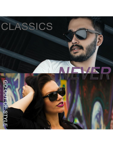 Gafas de sol Joopin cuadradas polarizadas UV400 unisex