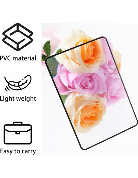 4 Hojas de Aumento Dimeho 3X 5X Plástico Claro para Lectura