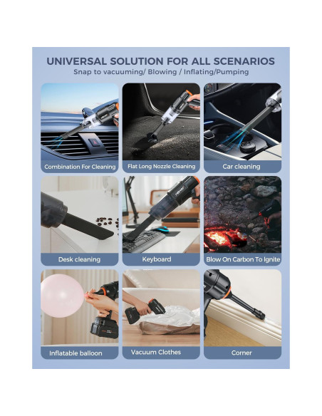 Aspiradora de Coche MBNGF X9 ULTRA Inalámbrica 35000PA