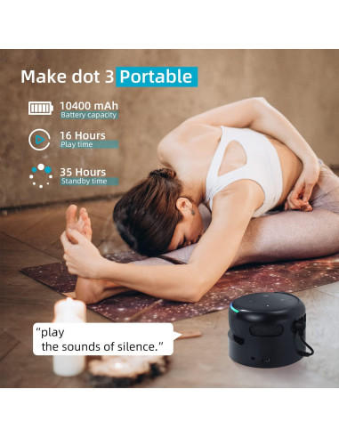 Base de batería Blanou para Echo Dot 3 y Google Mini 2